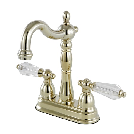 Kingston Brass 4" Centerset Bar Faucet, Polished Brass KB1492WLL